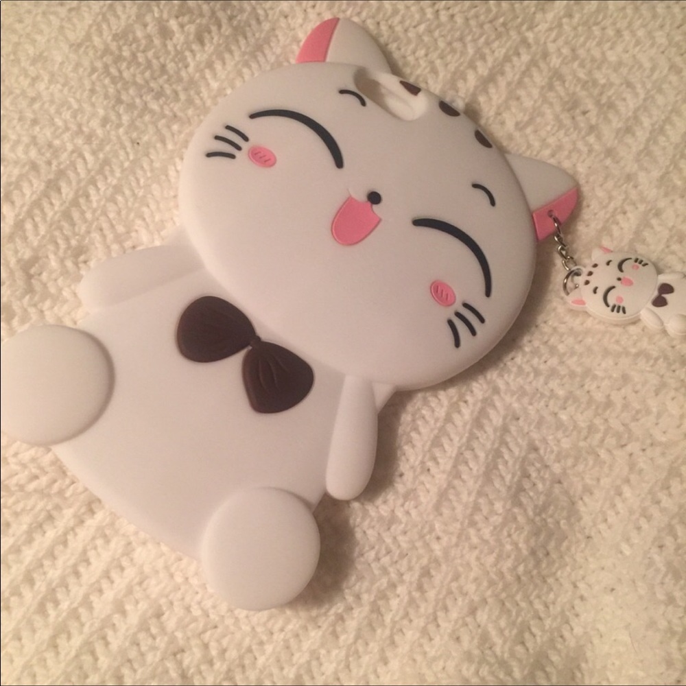 💐 Trisha Paytas White Kitty Cat charm phone case - Picture 4 of 8